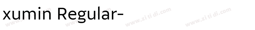 xumin Regular字体转换